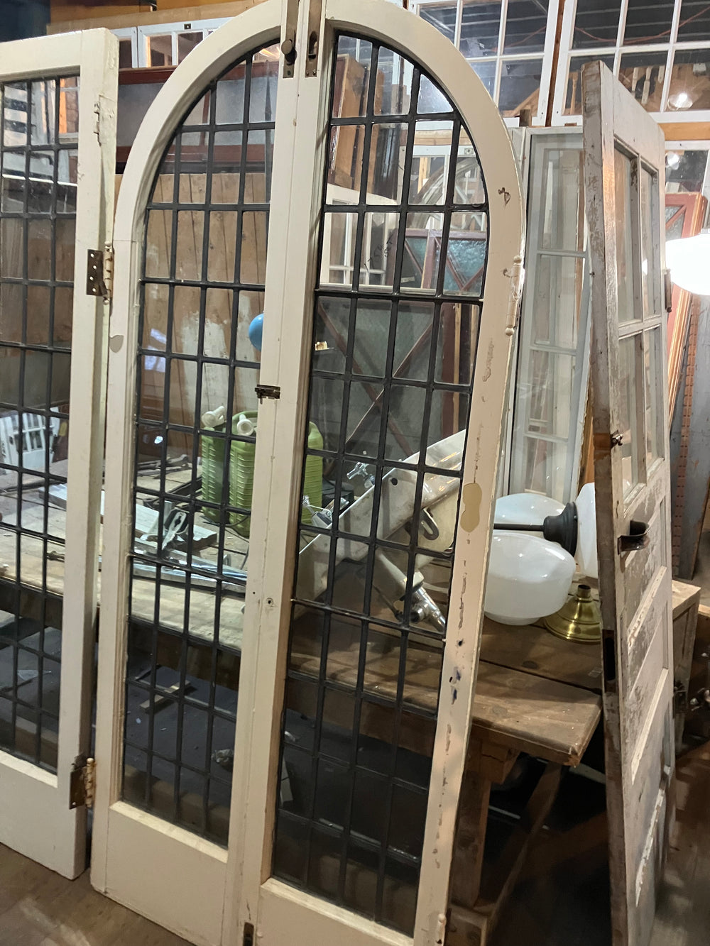 Arched Leaded Doors