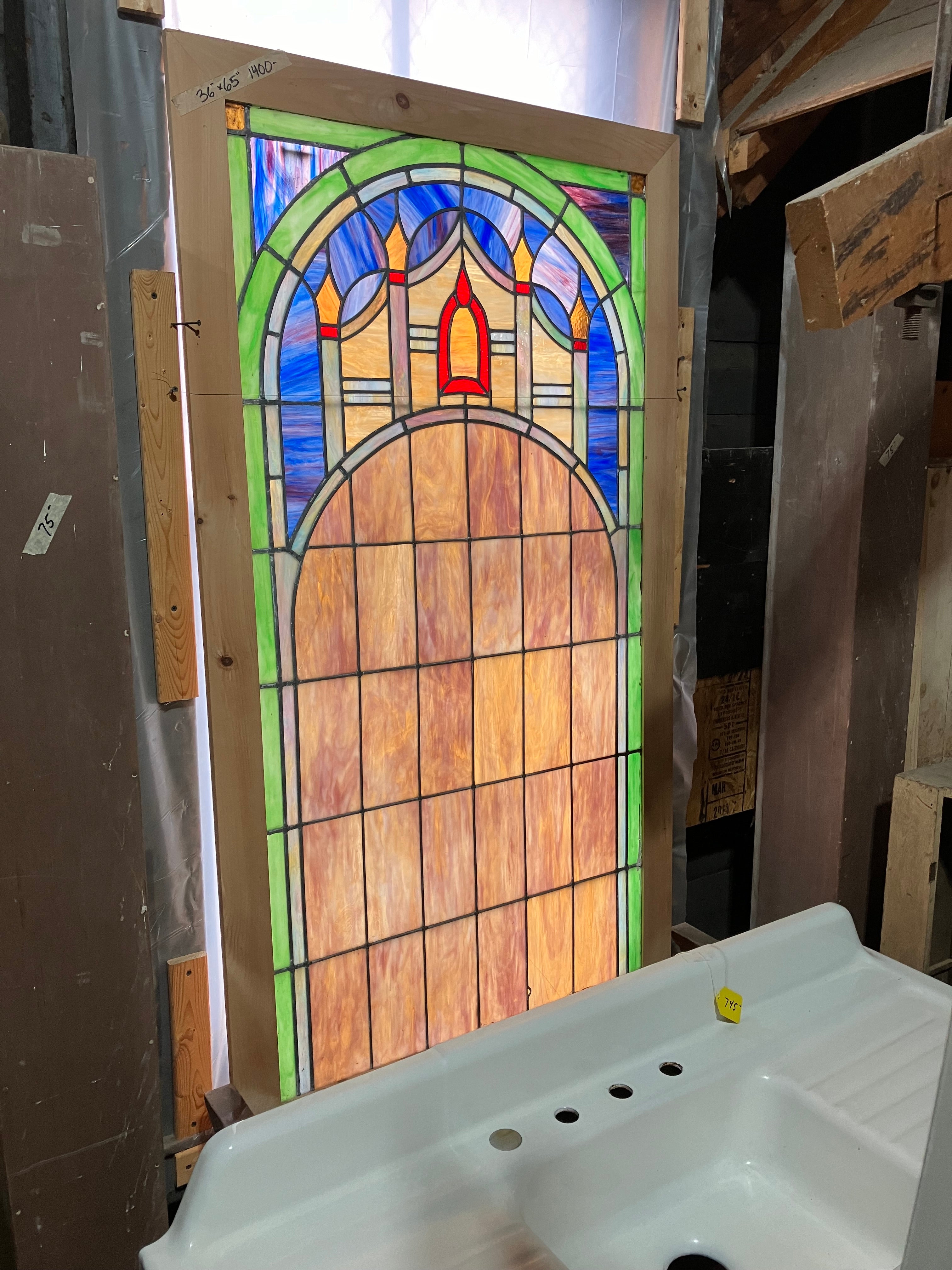 Stained Glass Window Vermont Salvage