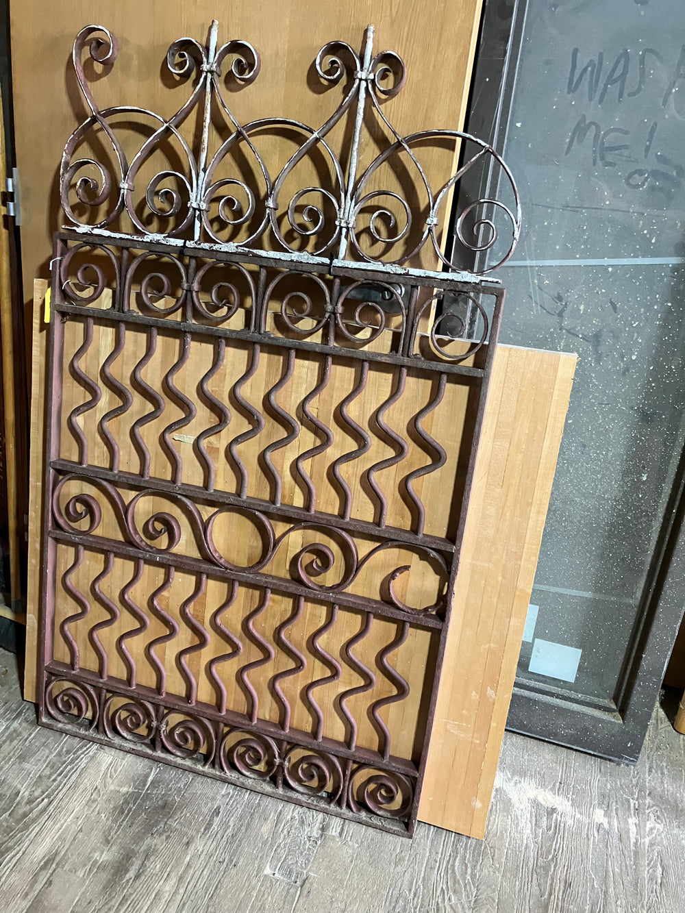 Iron fence piece